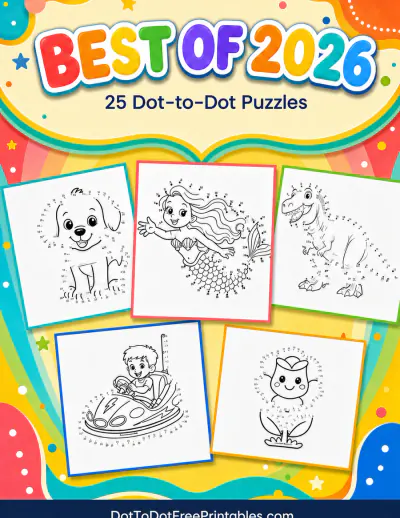 Best of 2026 - 25 Dot to Dot Puzzles book cover