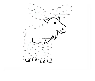 Broad-antlered moose standing tall once 89 printable dots are joined