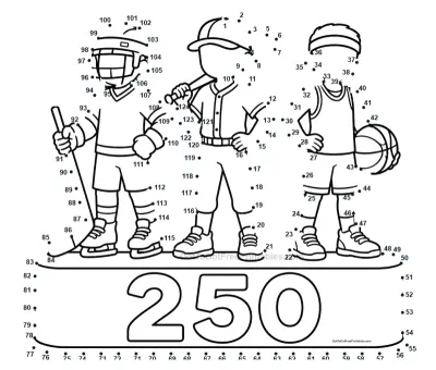 Three young athletes celebrating on a winner's podium built from 124 dots